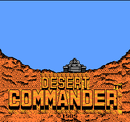 Desert Commander Title Screen